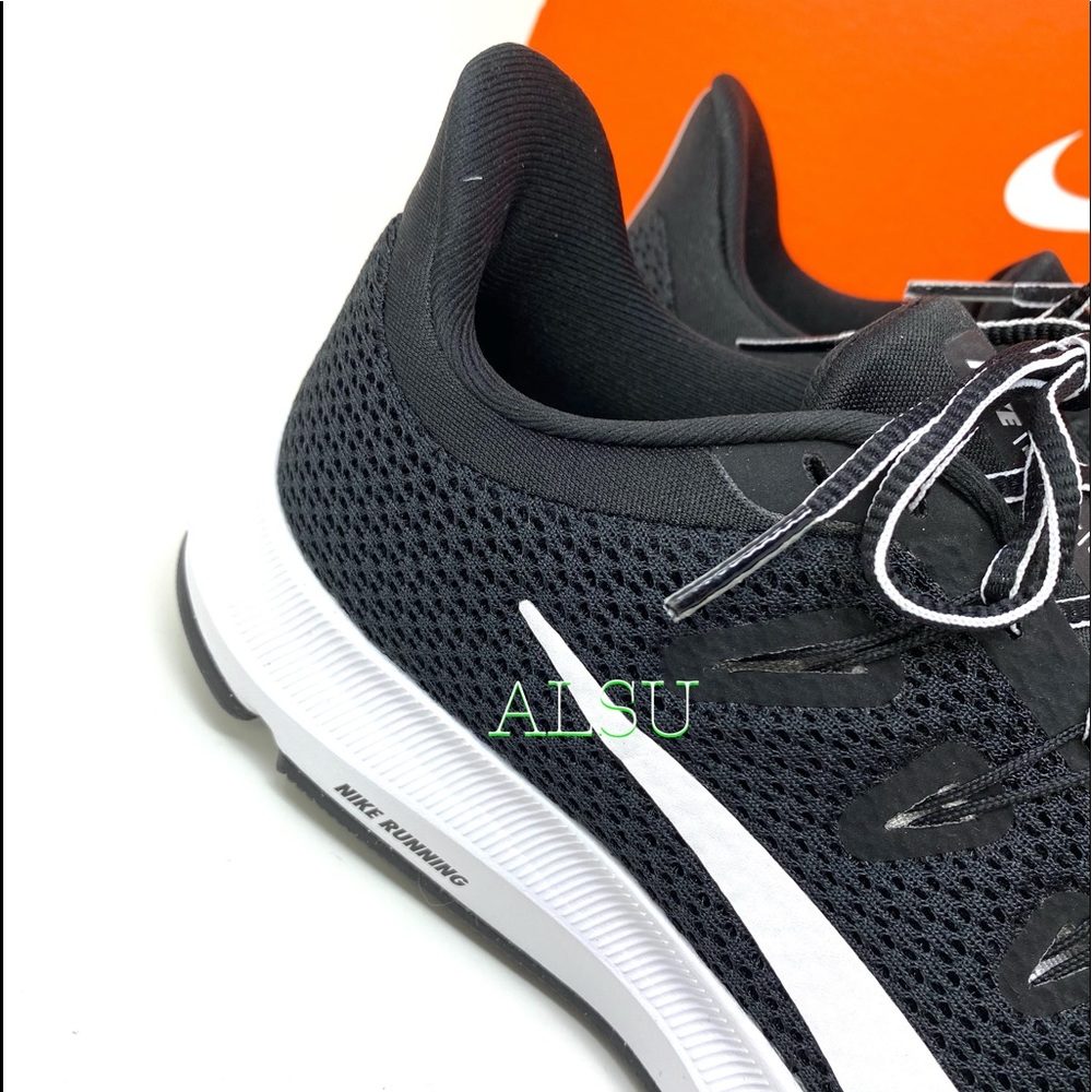 Nike Quest 2 Black White Canvas Women’s Sneakers - Picture 9 of 11